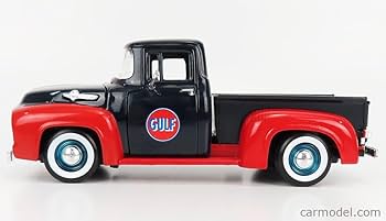 モーターマックス 1/24 1956 フォード F-100 ピックアップ RED Motormax 1:24 scale 1956 Ford F-100 (F100) Pickup Truck