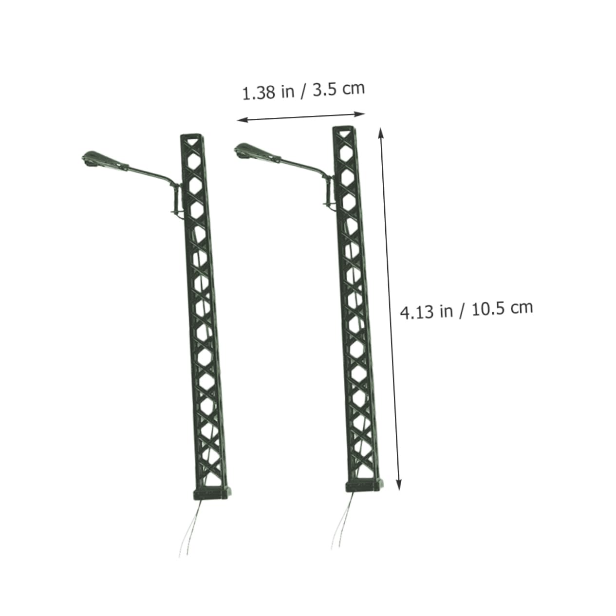 BELLIFFY Mini Train Model DIY Decoration 2pcs Train Lamps Railroad Light Model Micro Landscaping Lamp Decor