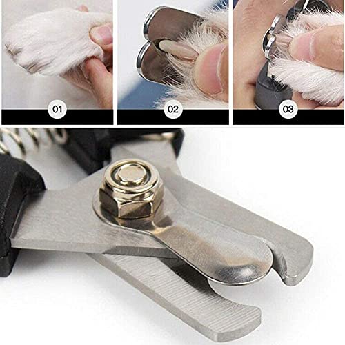 LALFPET Dog Nail Clippers and Trimmer-with Safety Guard to Avoid Over-Cutting,Professional Pet Nail Clippers Stainless Steel Grooming Tool for Small Medium Large Dogs and Cats Blue L
