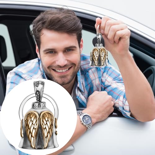 Guardian Bell Motorrad Glocke Harley Biker Bell Motorrad GlöCkchen Anschluss Biker Glocke Motorrad Glocke GlüCksbringer Guardians Motorrad AnhäNger Motorradglocke Guardian Biker Bell Keyring