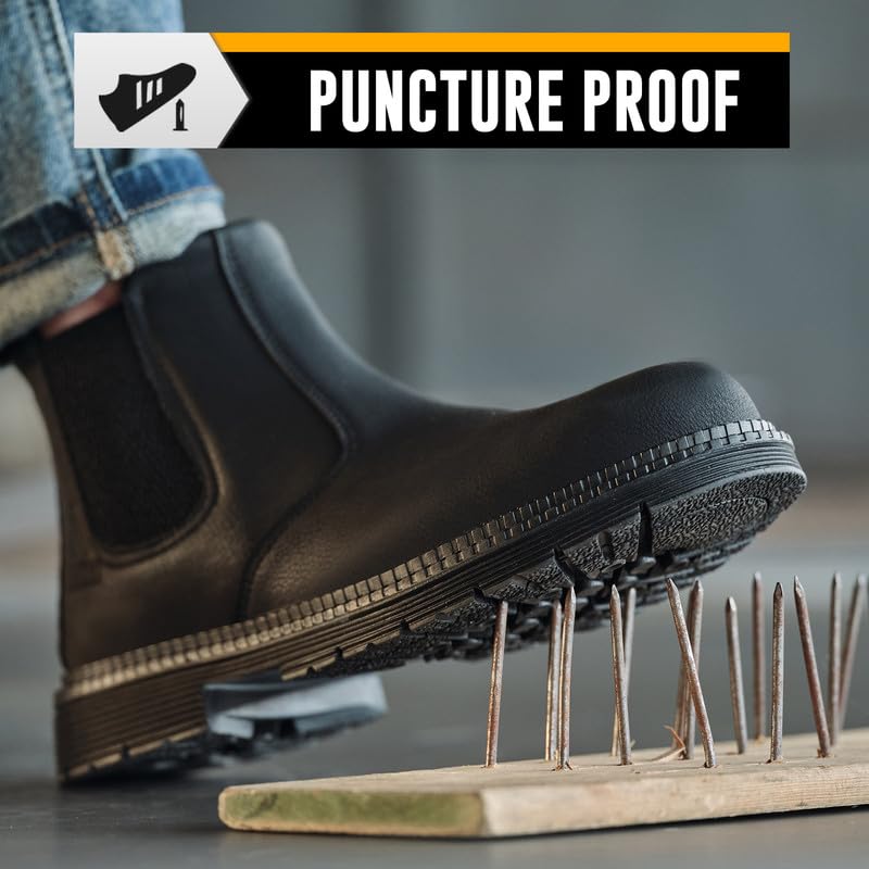ZBVB Slip On Steel Toe Chelsea Boot