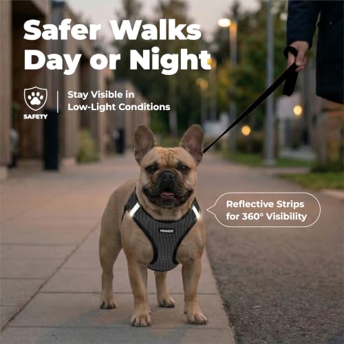 Image of Voyager Step-in Air Dog Vest Harness - Gray 2-Tone, Small