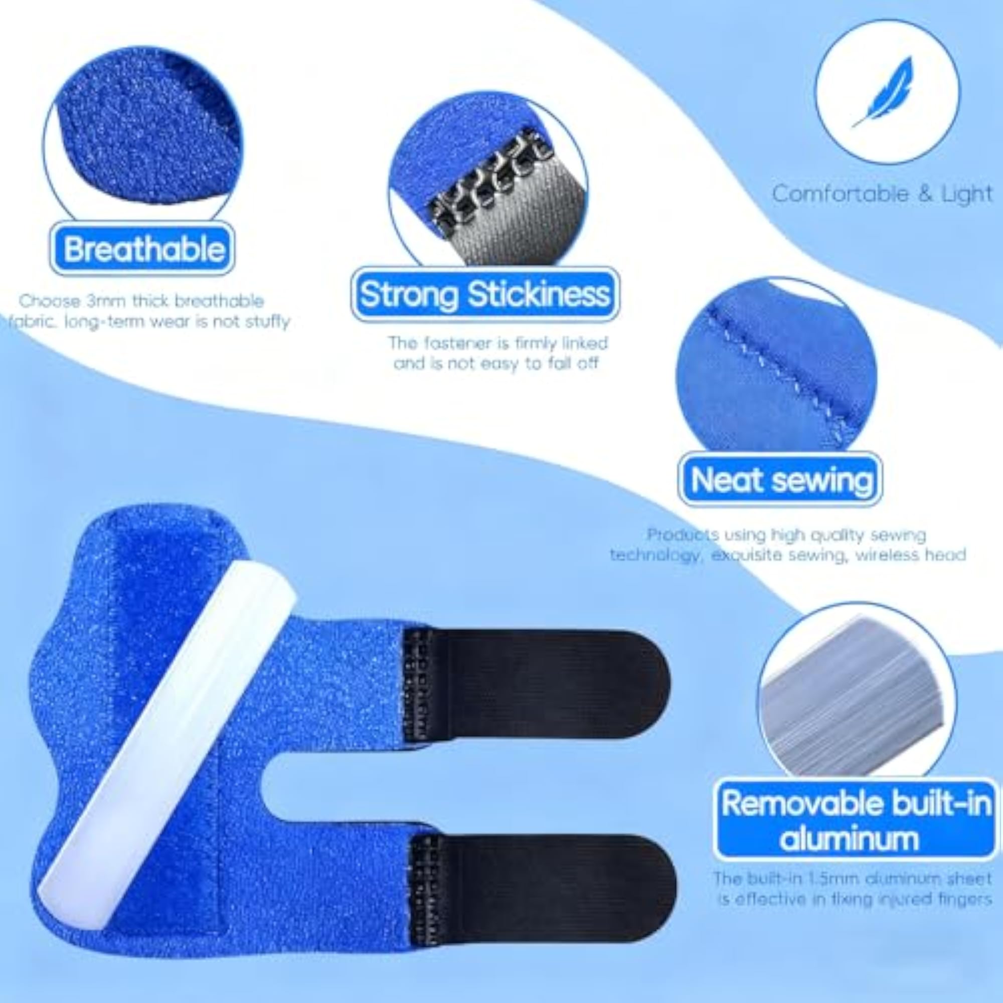 2PCS Adjustable Finger Splint Support for Pain Relief