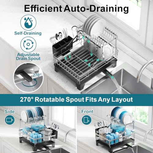 2-Tier Stainless Steel Dish Drying Rack listing detail