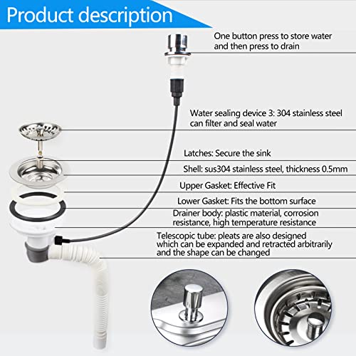 Valvola di Scarico Universale a Cestello Diametro