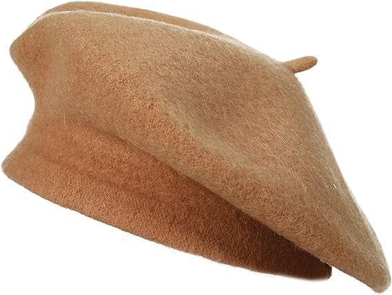 Sponsored Ad – Wool French Beret Hat Solid Color Beret Cap for Women Girls