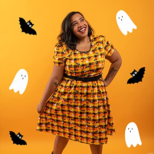 Loungefly Stitch Shoppe Disney Mickey and Minnie Spooky Gingham Laci Dress4