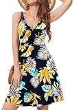 【Material】 This womens summer dresses is made of soft, stretchy and lightweight material, comfortable to touch and wear. The Floral Print is vibrant but random. The floral print on each dress may be different, but they are definitely made of same pat...