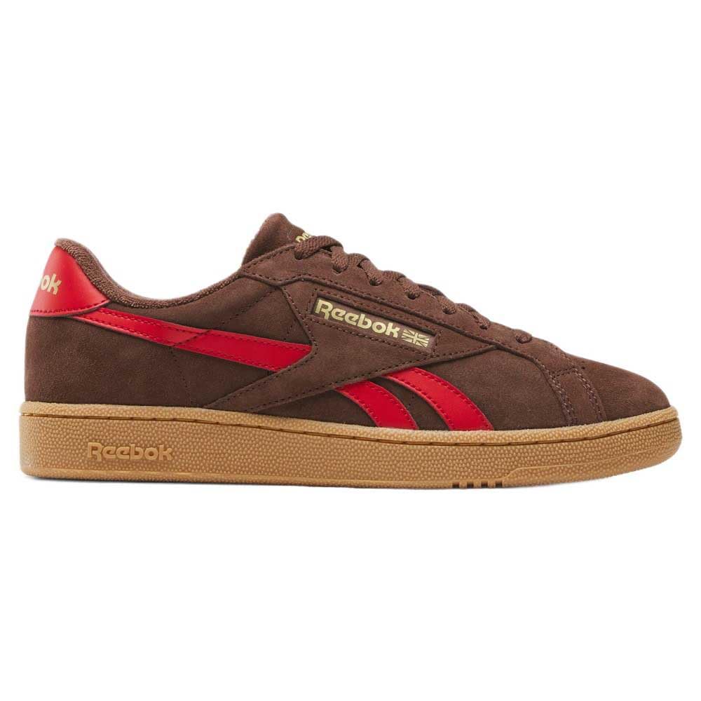 Reebok Unisex Club C Grounds UK Trainers, Campusbrown Vectorred Gum, 8.5 UK