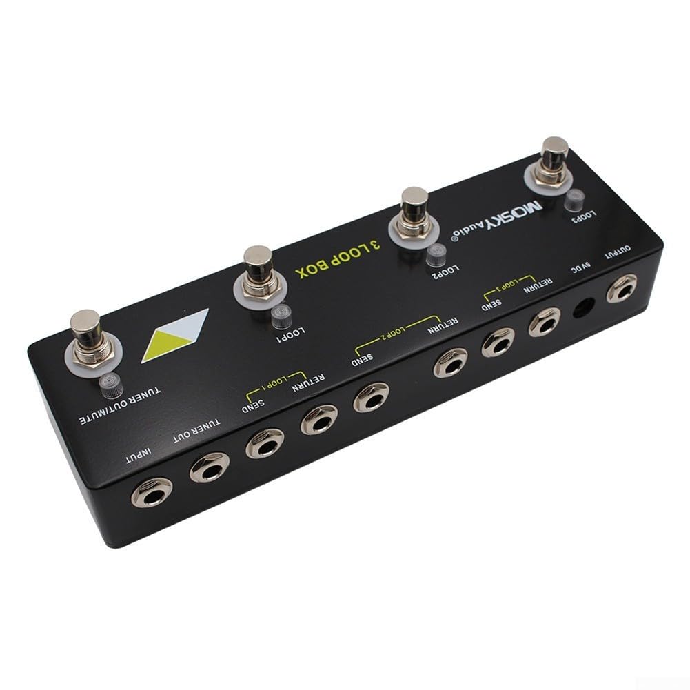 Pédale d'effet boucle de guitare pour Mosky Audio 3 Loop Box Pédale d'effet boucle Pédale d'effet Looper Pédale de rechange