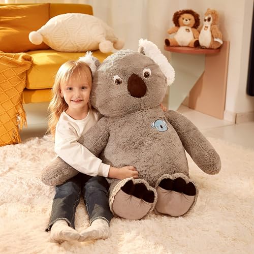 Image of IKASA Large Koala Soft Toy, Giant Koala Plush Toy, 78 cm, Large Cuddly Toy, Cute Giant Plush Toy, Plush Jumbo Stuffed Toys, Gift for Children