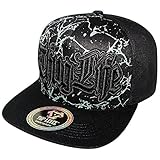 4350 DISTRICT Men's Adjustable Cotton Snapback Cap 5 (N21THU05 Black)