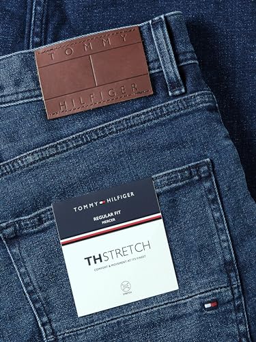 Tommy Hilfiger Herren Jeans Hose Regular Straight Fit, Blau (Bridger Indigo), 29W/34L – Ansicht 4