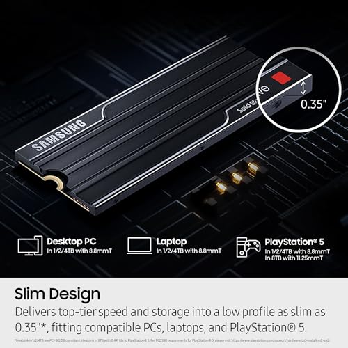 Image of SAMSUNG 9100 PRO 2 TB SSD w /Heatsink SSD Gen5 NVMeᵀᴹ M.2