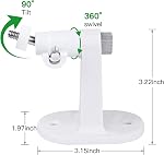 Adhesive Baby Monitor Wall Mount Compatible avec VTech Advanced HQ Max, Support de baby-surveillance réglable sans forage et dommages muraux