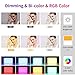 GVM Great Video Maker RGB Video Light with APP Control, 360 ° Full Color Led Camera Light CRI97 + Dimmable 3200K-5600K Rechargable Led Video Light Panel for YouTube DSLR Camera Camcorder Photo Lighting, LCD Display
