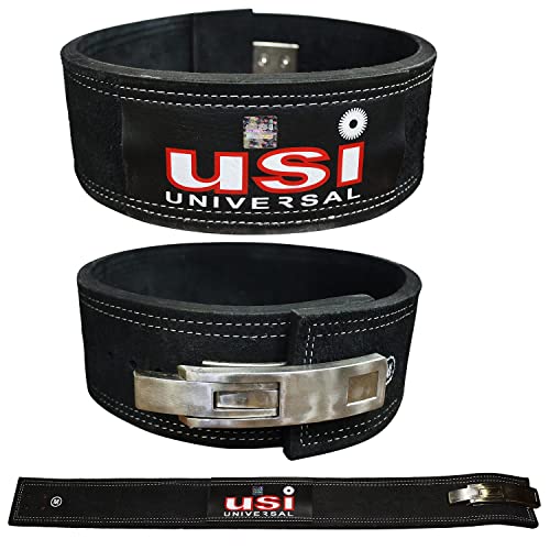 Ceinture d'haltérophilie boucle à levier USI Universal 790LEV noire contre le manque de gainage