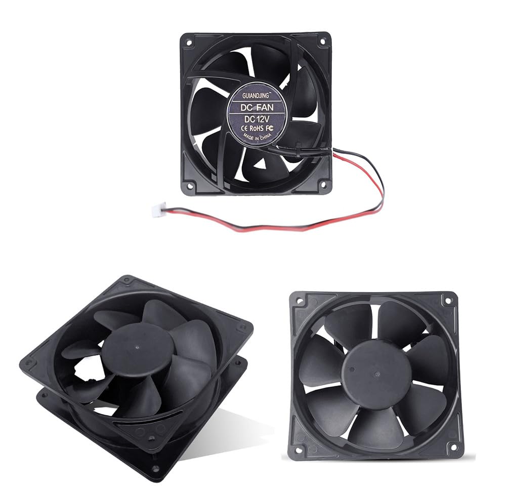 DC12V 12038 Cooling Fan with Metal Frame 4000RPM