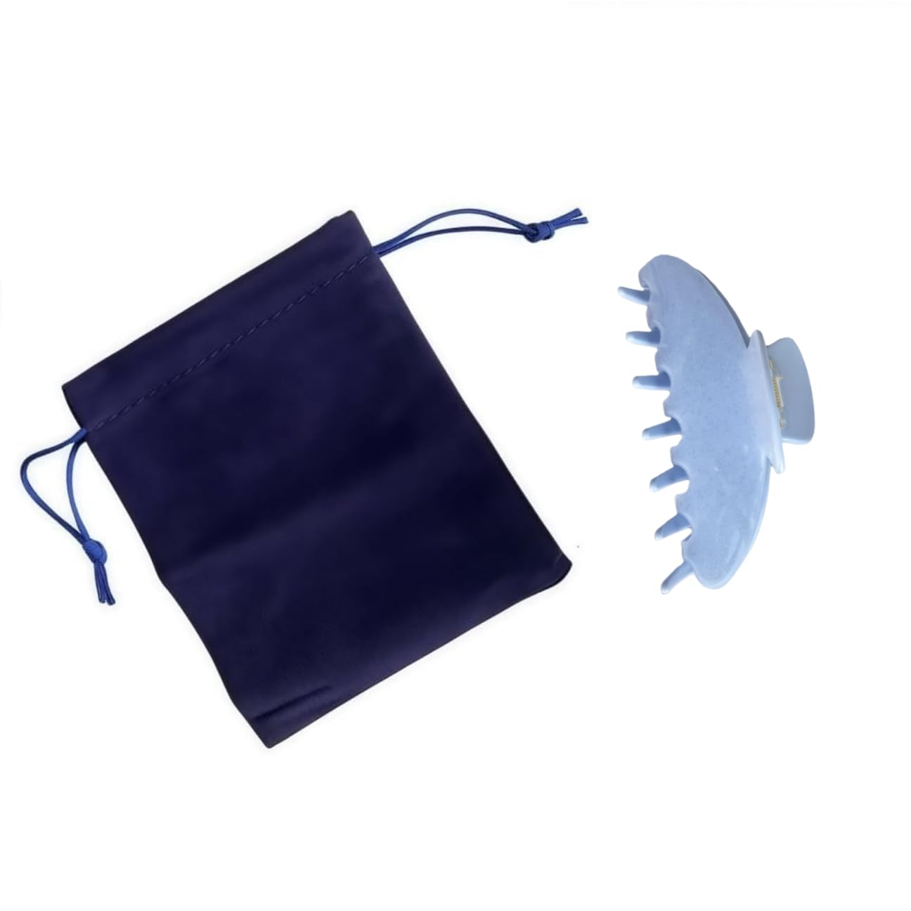 Durable Acetate Hair Clips - 4-Inch Sequin Blue Claw Clips for Fine and Thick Hair (Sequin Blue) - Image 3