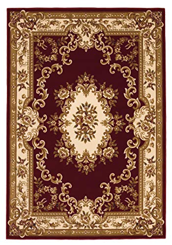 KAS Oriental Rugs - Alfombra redonda Aubusson Colección Corinthian
