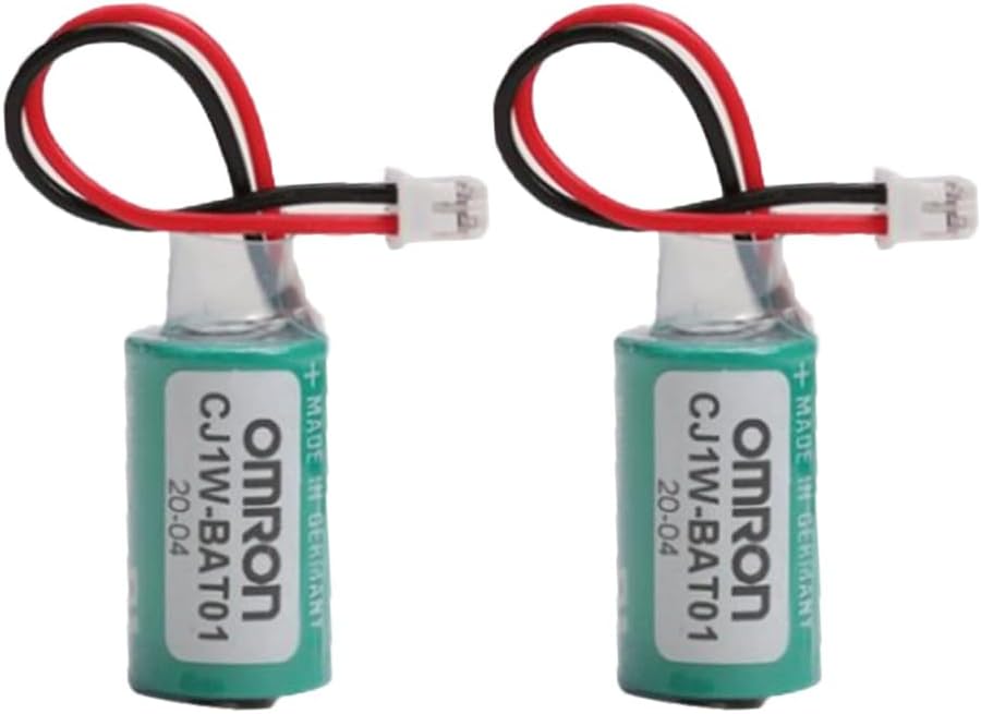 (2-Pack) CJ1W-BAT01 3V 1000mAh Replacement for OMRON PLC CP1H CP1L CR14250SE-R Battery