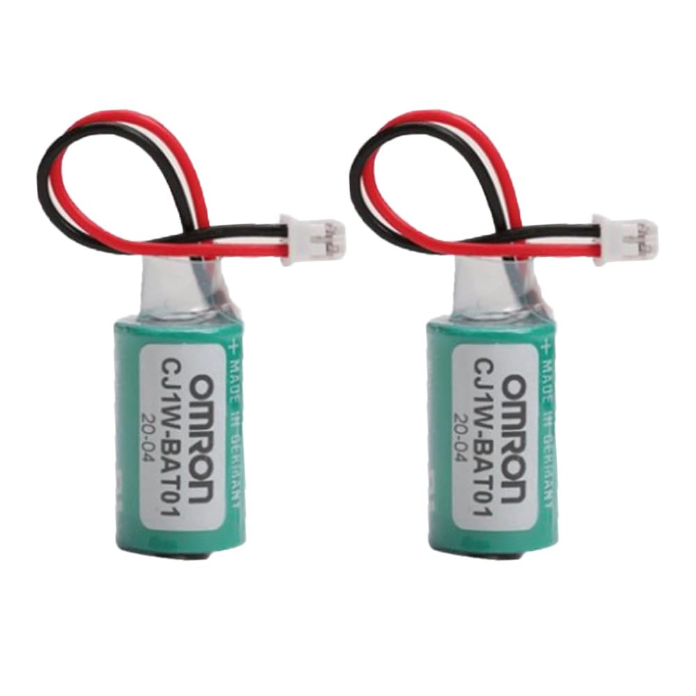 (2-Pack) CJ1W-BAT01 3V 1000mAh Replacement for OMRON PLC CP1H CP1L CR14250SE-R Battery