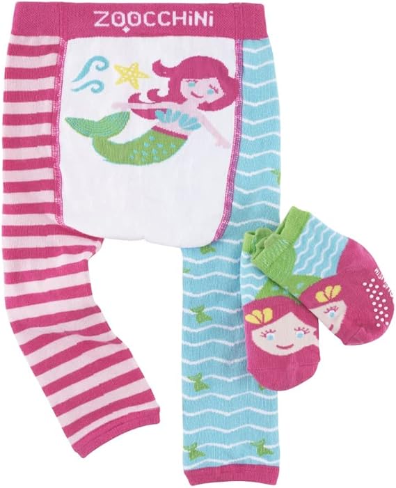 Zoocchini Set Leggings e Calzini Anti-scivolo bebè : Amazon.it:  Abbigliamento