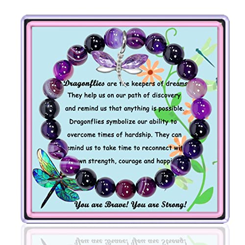 Dragonfly Bracelet for Women & Girls - Dragonfly Charm Jewelry Gift for Mom, Daughter, Wife, Granddaughter & Best Friends
