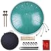 Zungentrommel 15 Tone 14 Zoll Groß Steel Tongue Drum Stahl Zunge Trommel Ätherische Handpan Percussion Instrument Schlagzeuger Scheibentrommel mit Schlägel für Zen Meditation Yoga Musikausbildung