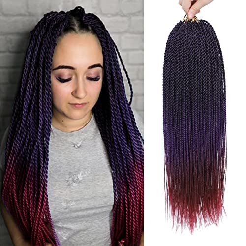 NAYOO Purple Crochet Senegalese Twist, 18 Inch 8...