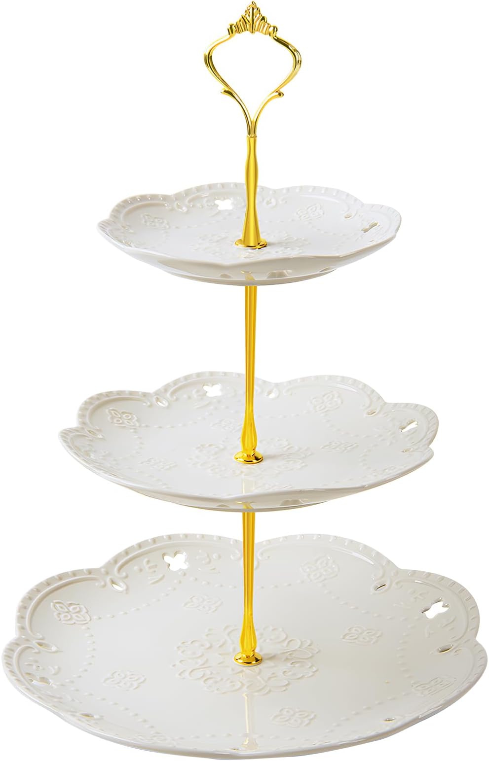 4 Tier Round Cupcake Tower Stand For 50 Cupcakes,Wood Cake Stand With Style A 770807068243 - View #6