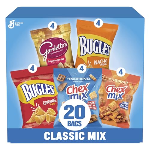 Snack Variety Pack, Chex, Bugles & Gardetto's, 20 snack bags