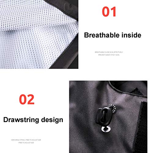Set impermeable chaqueta y pantalón 3X-Large negro miniatura 5