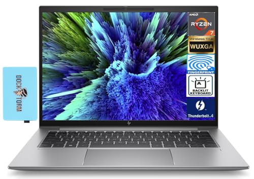 HP Zbook Firefly G10 Mobile Workstation Laptop 14.0' WUXGA Display (AMD Ryzen 7 PRO 7840HS, 64GB DDR5, 2TB SSD, Radeon 780M, Backlit KYB, Fingerprint, Wi-Fi 6E, Win 11 Pro) w/Dockztorm Hub