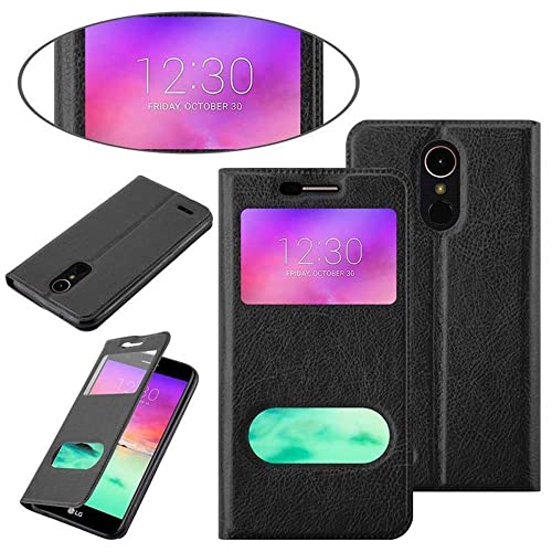 Cadorabo Custodia Libro per LG K10 2017 in NERO