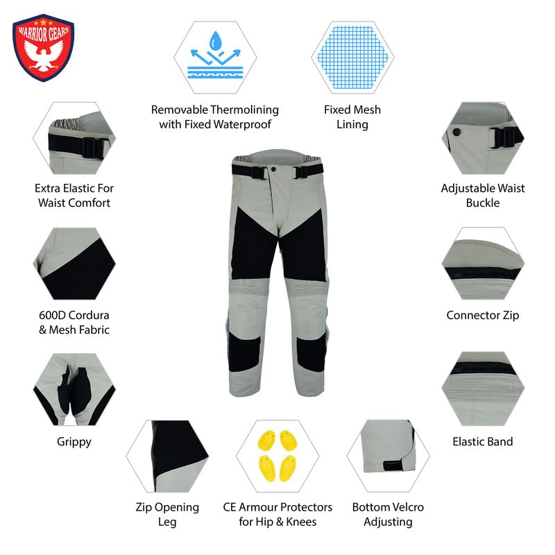 Herren-Motorradanzug aus Air-Mesh und 600D-Cordura-Textil, CE-schützende, gepanzerte Textil-Rennmotorradjacken und -hosen mit Mesh und wasserdichtem Futter, atmungsaktive Textilkleidung