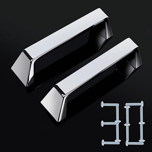 iZINC Paquete de 30 tiradores de cajón cromados de zinc macizo, tiradores de gabinete de níquel de aceite de 3 34 pulgadas3.780 in, manijas modernas