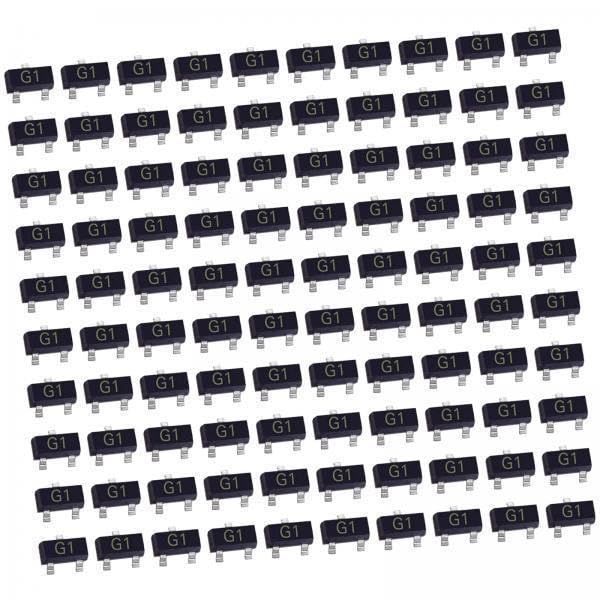 6x100x SMD Transistors MMBT5551LT1G 2N5551 Silicon Triodes General Purpose-image-25