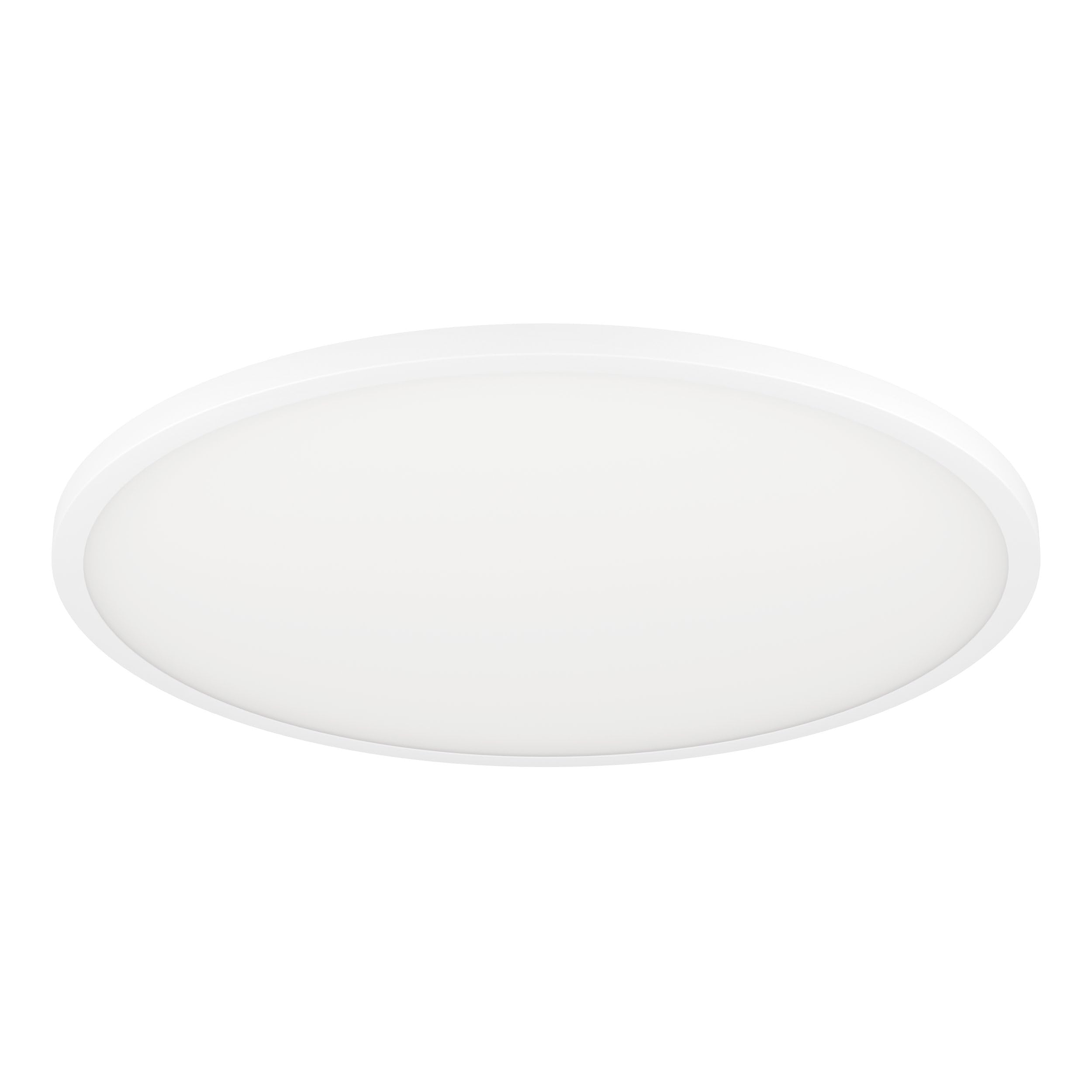Eglo Connect.z Smart Home LED Ceiling Light Panel Sarsina -Z, Zigbee Lighting, app and Voice Control, White tunable Lights (Warm - Cool White), dimmable lamp, White Metal, Ø 23 in
