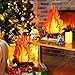 Tatuo 2 Set Fake Fire Tall Artificial Fire Fake Flame Paper 12 Inch 3D Decorative Cardboard Campfire Centerpiece Flame Torch for Campfire Camping Party Fireplace Decoration