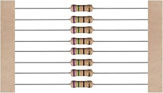 100pcs 1/4W 5Percent Carbon Film Resistor TMP1105 (Size : 0R1)