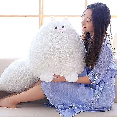Image of Winsterch Giant Cat Stuffed Animal,Big Stuffed Animal 20 Inches Plush Cat Animal Baby Doll Birthday Gifts for Kids,Boys,Girls,Large Fluffy White Stuffed Cat Plush Toy