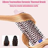 Layhou Thermal Hot Brush, Heated Round Brush for Hair Styling, Ionic Ceramic Hair Straightening Brush with 4 Heat Settings, Auto Shut-Off, for All Hair Types, Dual Voltage 100-240v - Image 2