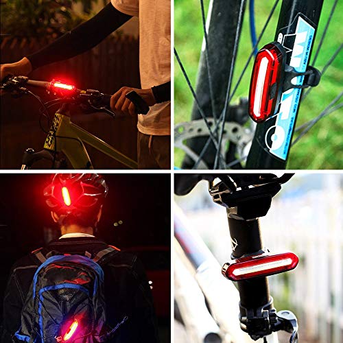Luce Posteriore Bici USB Ricaricabile, LED