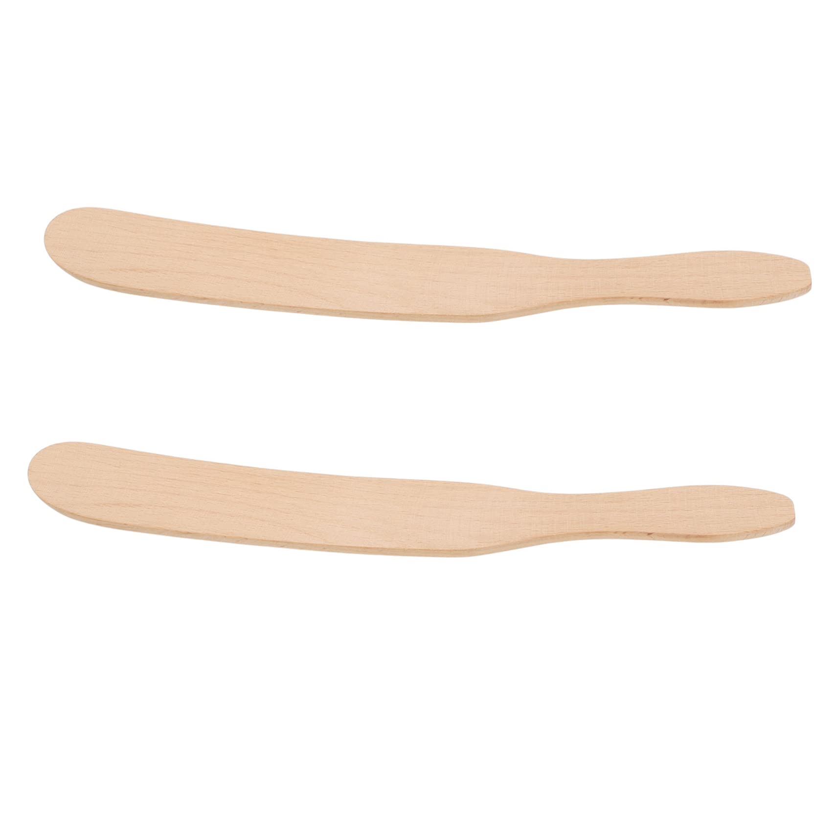 OUNONA 6pcs Wooden Butter Spreaders Convenient Jam Cheese Scrapers Compact Design for Easy Use for Butter Cake Jelly and Cream in Restaurants or Home