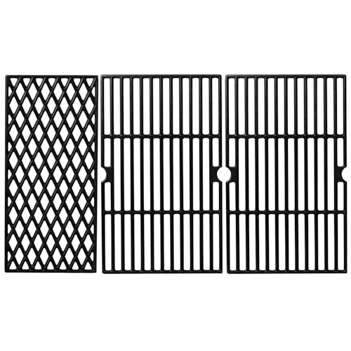 DGH450CRP Cooking Grates for Dyna-Glo Gril Fits DGH450CRP-D DGH474CRP DGH485CRP DGF493BNP DGB495SDP-D DGB494SPB DGB463CNP DGH451CRP DGH483CRP 4 Burner Gas Grills Cast Iron Replacement Grill Grates