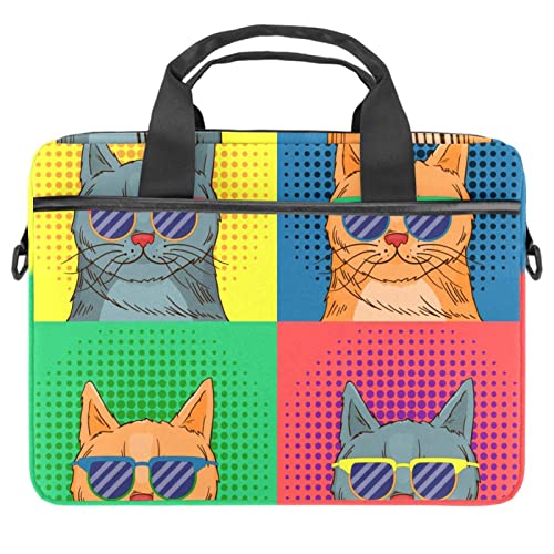 Sacoche pour ordinateur portable 14 pouces chat pour égayer vos trajets