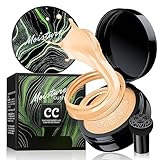 dfjdskl Air Cushion CC Cream Mushroom Head Foundation - Moisturizing BB Creams Foundation, Long-Lasting Waterproof Matte Concealer for Even Skin Tone，Valentines Day Gifts (Natural, 1 PCS)