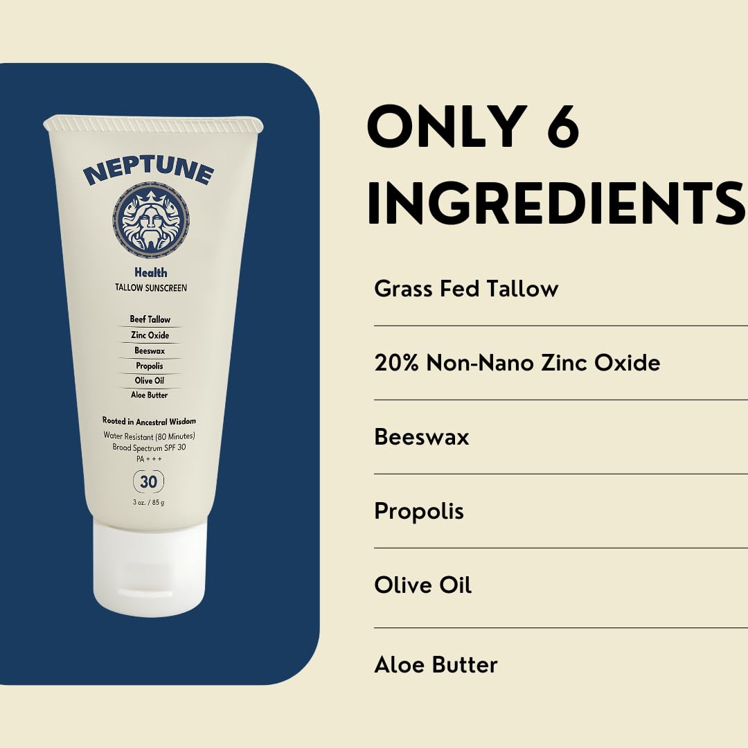 Amazon.com: Neptune Non-Toxic Sunscreen - Grass Fed Beef Tallow