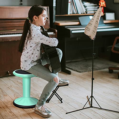 Image of Giantex Wobble Stools for Classroom Seating, Wiggle Stool with Adjustable Height, 24 Inch Active Learning Stool, Sitting Balance Chair for School, Office Stand Up, Flexible Seating Wobble Chair(Green)